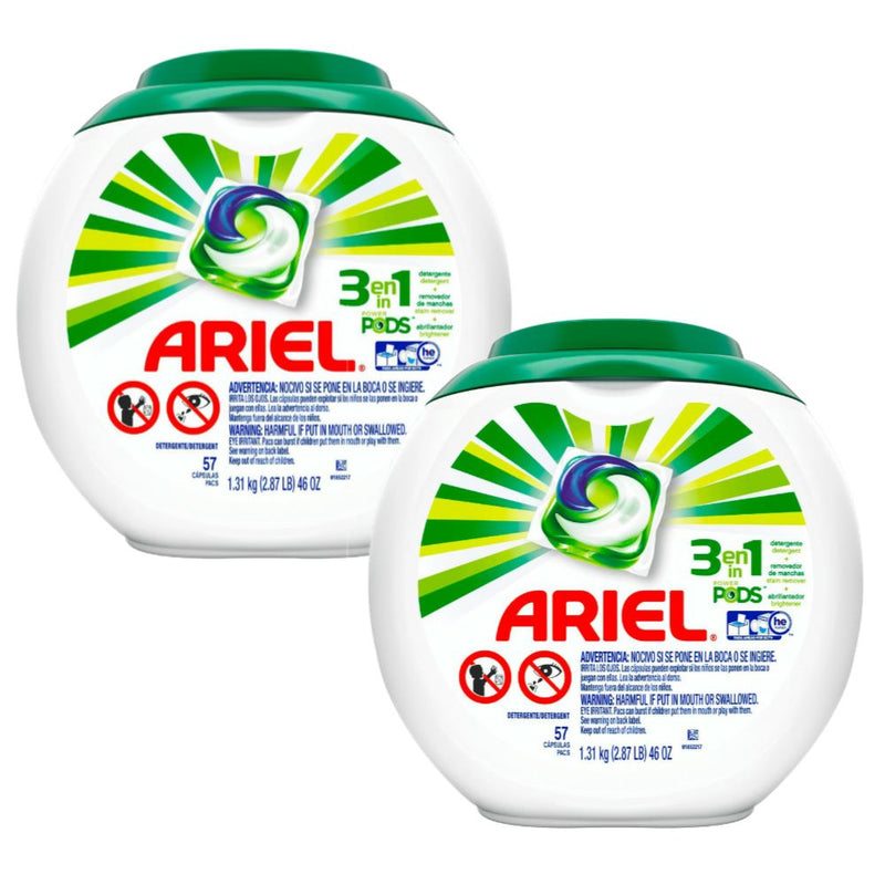 Detergente en Capsulas Ariel 2 x 57 Un Hogar HBC 