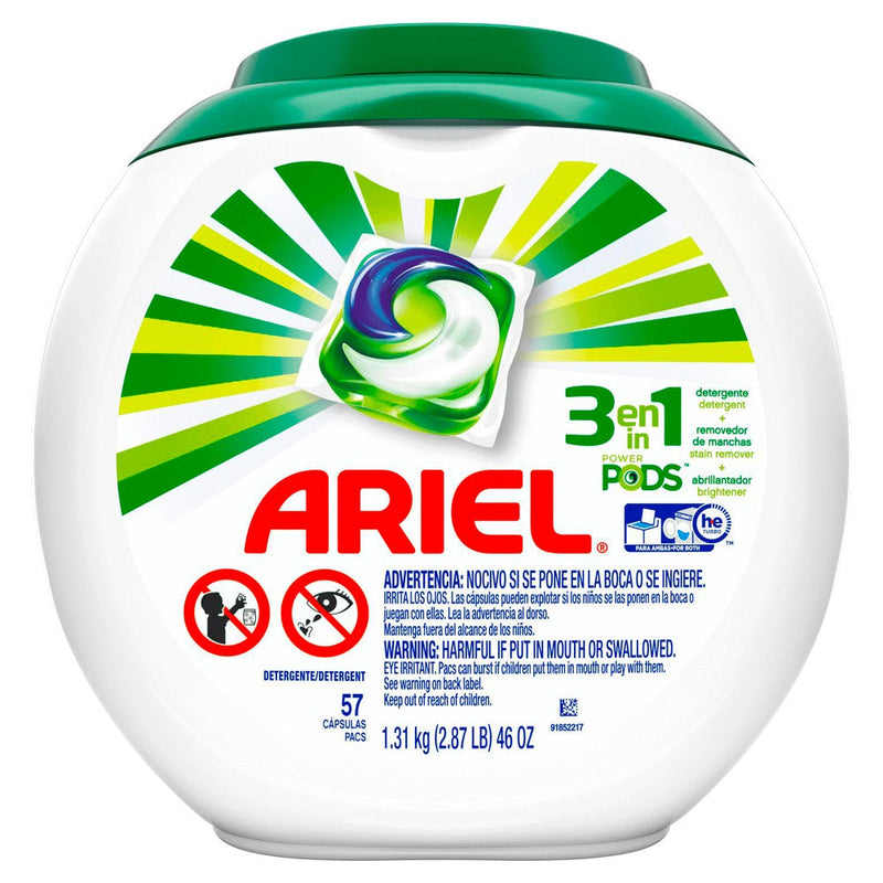 Detergente en Capsulas Ariel 57 Un Hogar mundolimpio.cl 