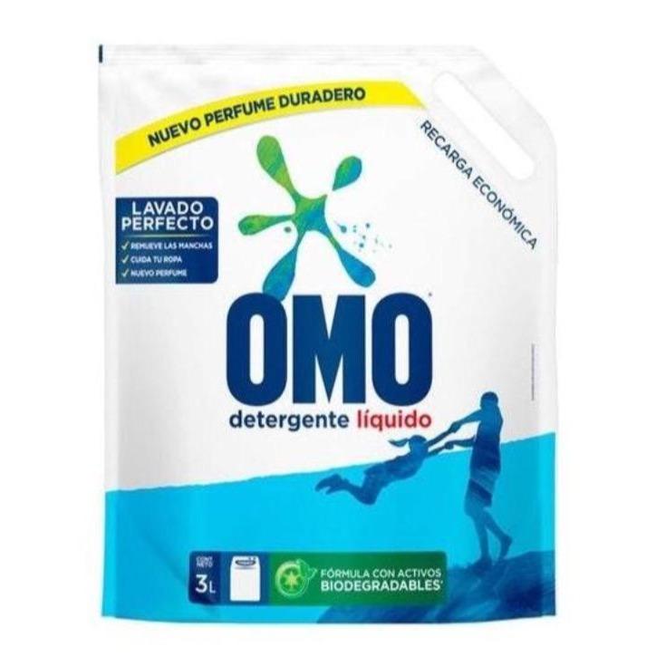 Detergente Liquido Matic Multiaccion Omo Doypack 3 Lt Hogar Mundo Limpio 