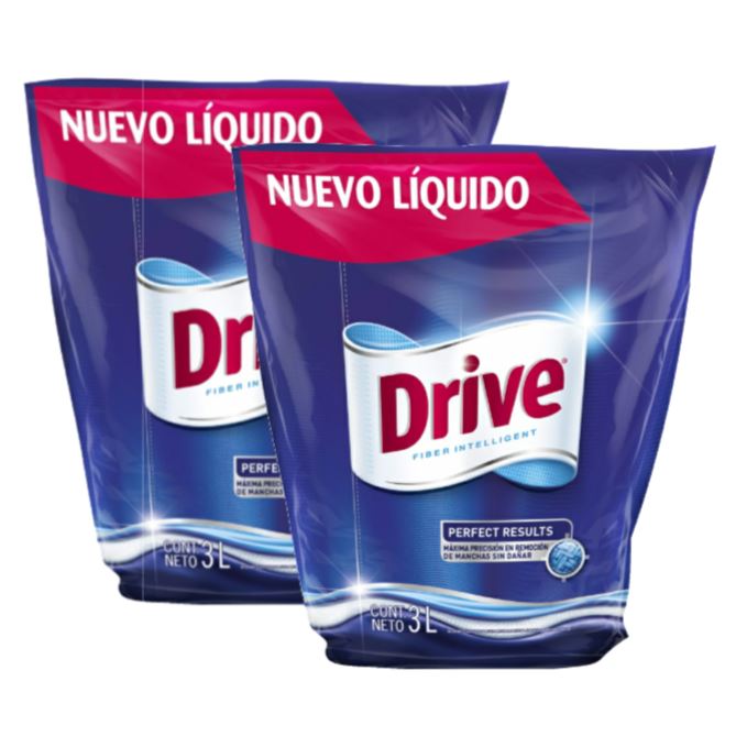 Detergente Liquido Perfect Results Doypack Drive 2x3 Lt Hogar mundolimpio.cl 