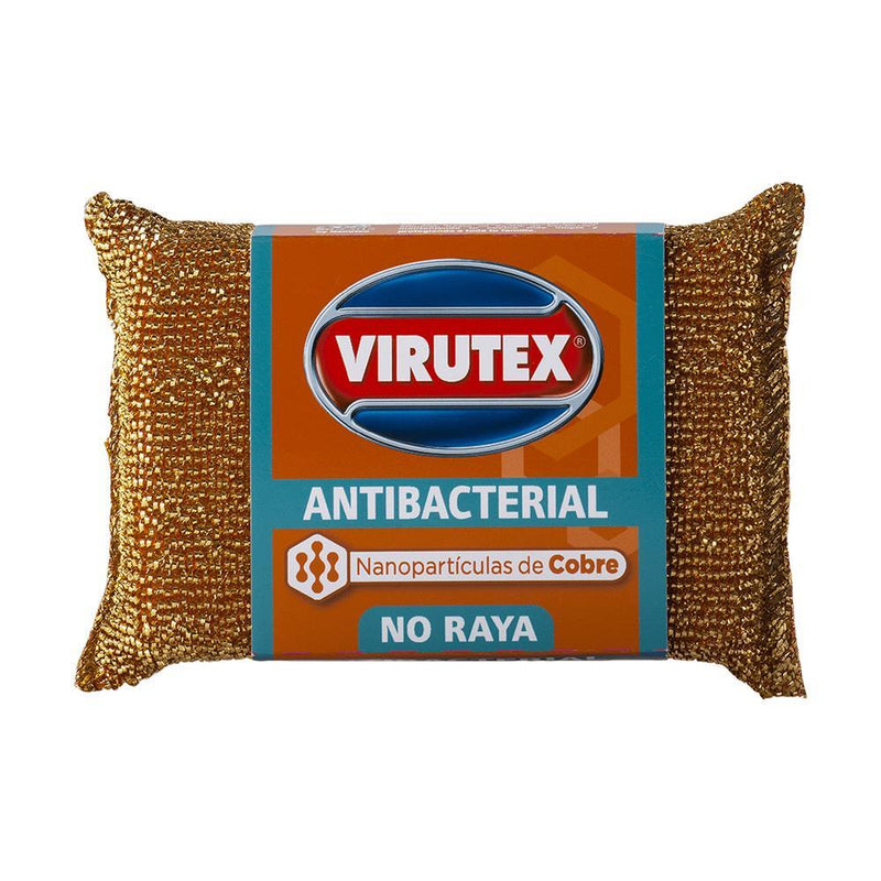Esponja Antibacterial Cobre Virutex 1 Un Hogar Mundo Limpio 