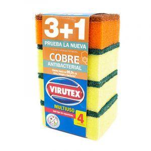 Esponja Clasica Virutex 4 Un Hogar Mundo Limpio 