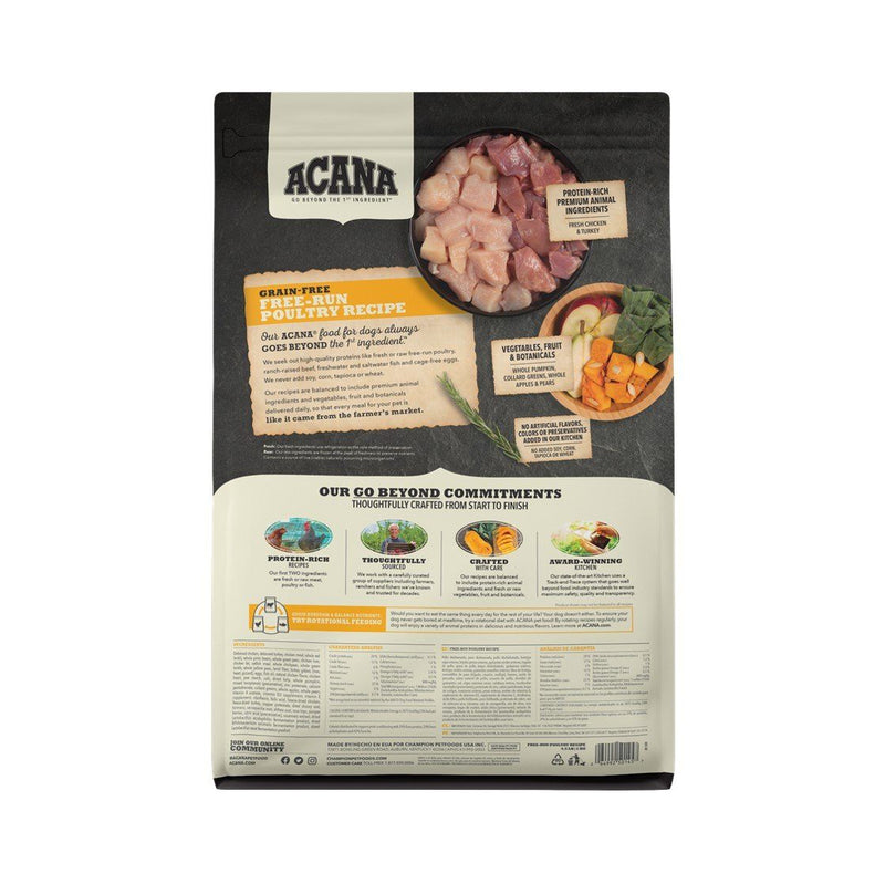 Freerun Poultry Dog Acana 2 Kg Mascotas mundolimpio.cl 