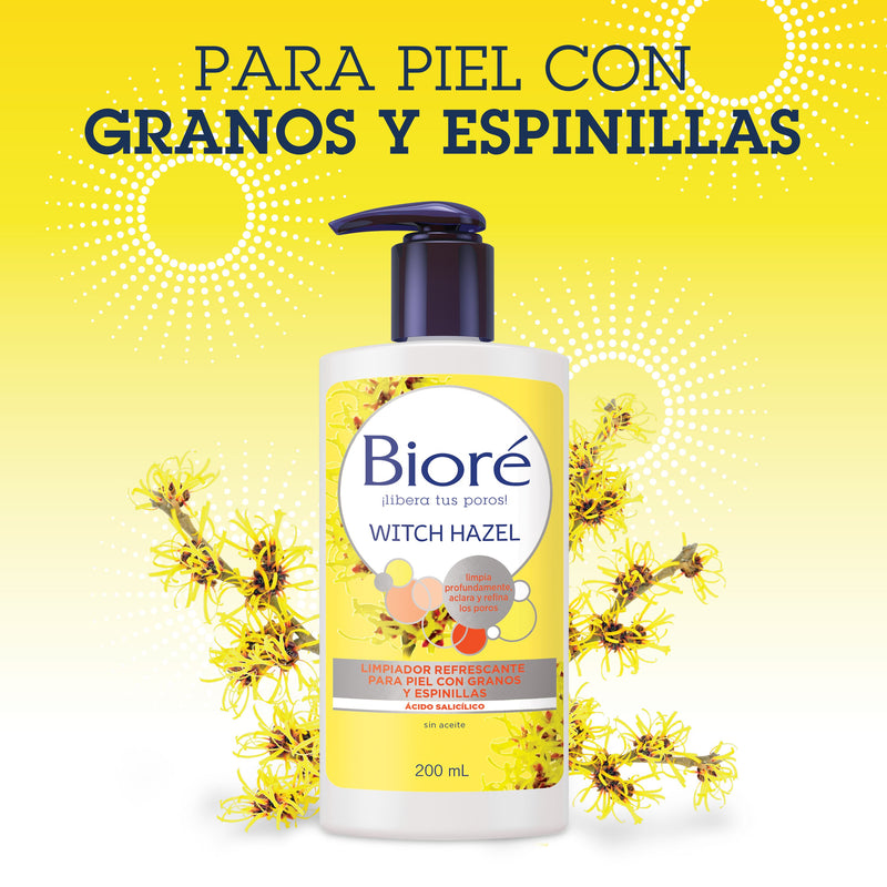 Gel Limpiador Refrescante Granos y Espinillas Biore 200 ml Higiene Personal Mundo Limpio 