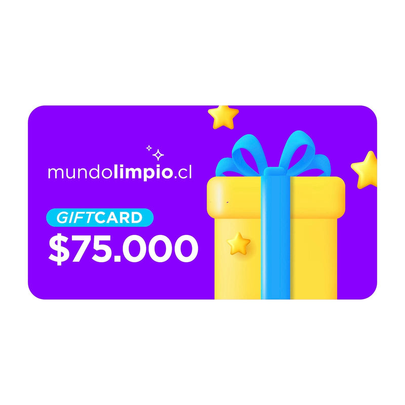 GIFT CARD mundolimpio.cl $75.000 