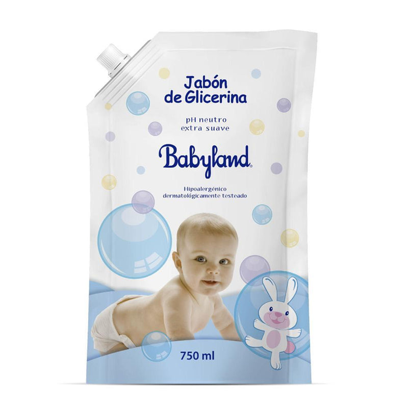 Jabon Liquido Glicerina Doypack Babyland 750 ml Higiene Personal Mundo Limpio 