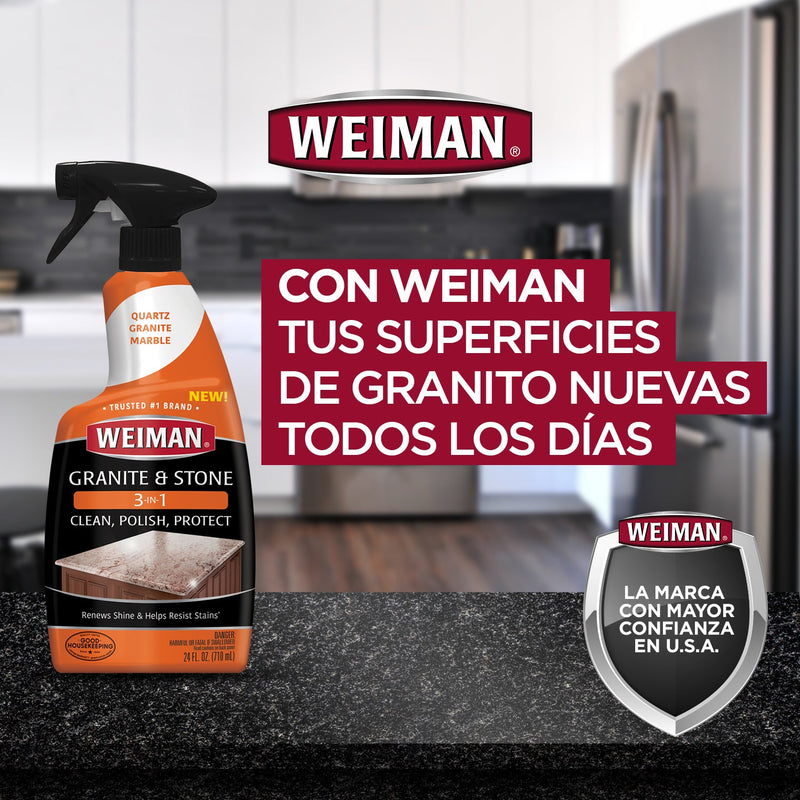 Kit Limpiadores para el Cuidado de la Piedra y el Acero Inoxidable Weiman Hogar Weiman 