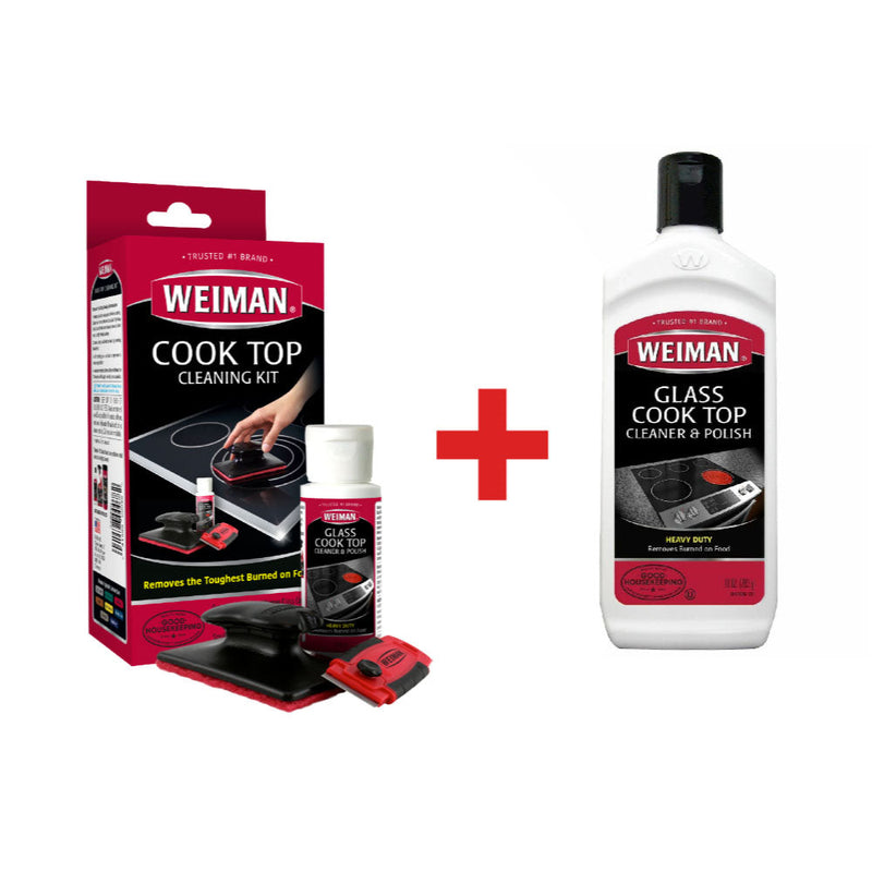Kit para Limpiar Vitroceramica Weiman + Crema para Limpiar Vitroceramica Weiman 425 ml Hogar Weiman 