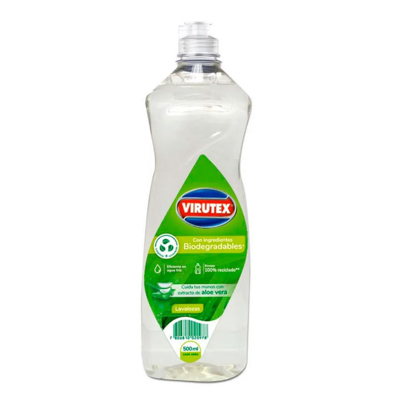 Lavaloza Ecologico Virutex 500 ml Hogar Mundo Limpio 