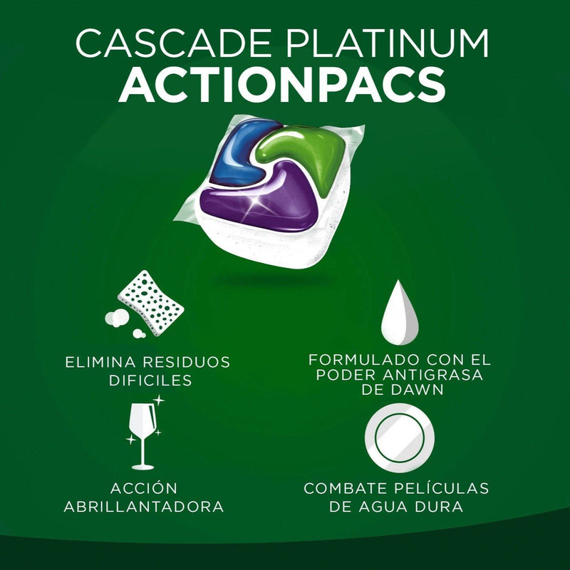 Lavavajilla Platinum Pods Cascade 21 Un Hogar Mundo Limpio 