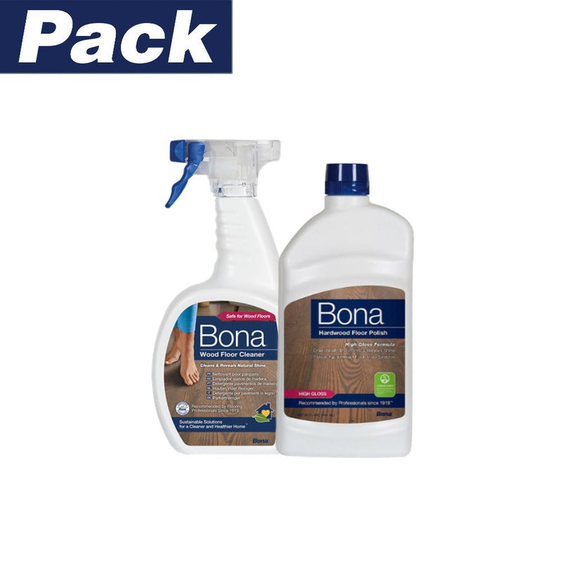 Limpiador + Abrillantador Pisos de Madera Bona 946 ml C/u Hogar Enko 