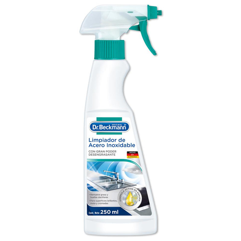 Limpiador de Acero Inoxidable Dr Beckmann 250 ml Hogar mundolimpio.cl 