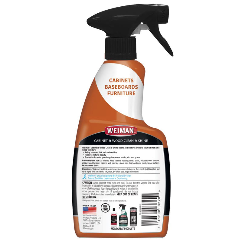 Limpiador Liquido Muebles de Madera Weiman 473 ml Hogar mundolimpio.cl 