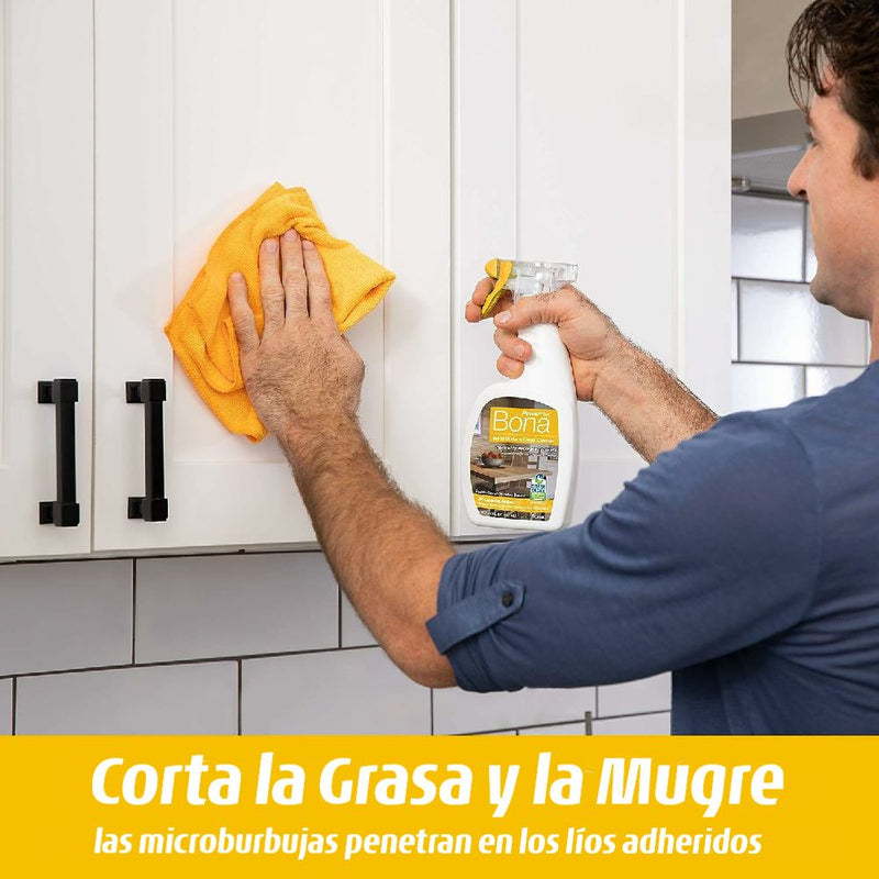 Limpiador Profundo de Superficies de Madera Bona 650 ml Hogar Enko 