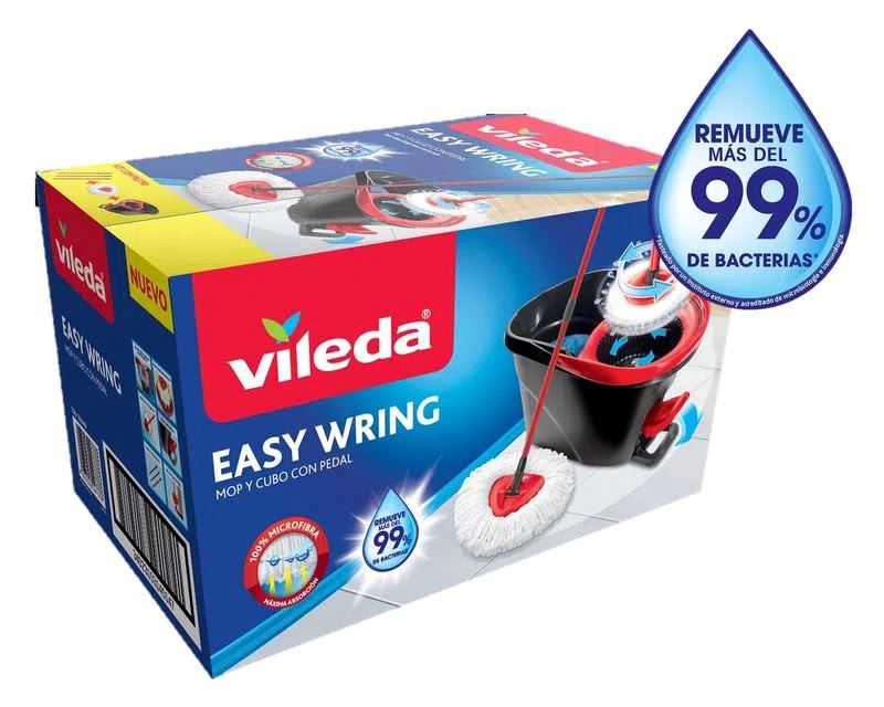 Mopa Balde con Pedal Easy Wring & Clean Vileda Hogar mundolimpio.cl 