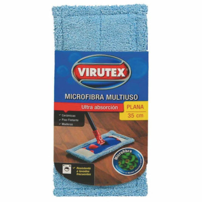 Mopa Plana Microfibra 35 cm + Mango Virutex 1 Un Hogar mundolimpio.cl 