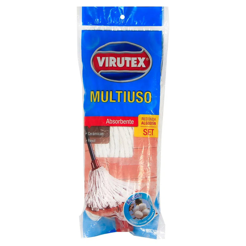 Mopa Redonda Algodon Extra Grande Virutex Hogar Virutex 