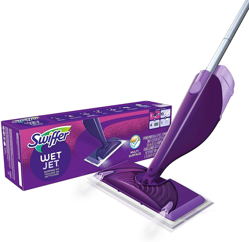 Mopa Starter Kit Wet Jet Swiffer Hogar mundolimpio.cl 