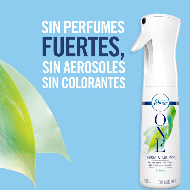 One Eliminador de Olores Aire y Telas Bambu Febreze 0,3 Lt Hogar Mundo Limpio 