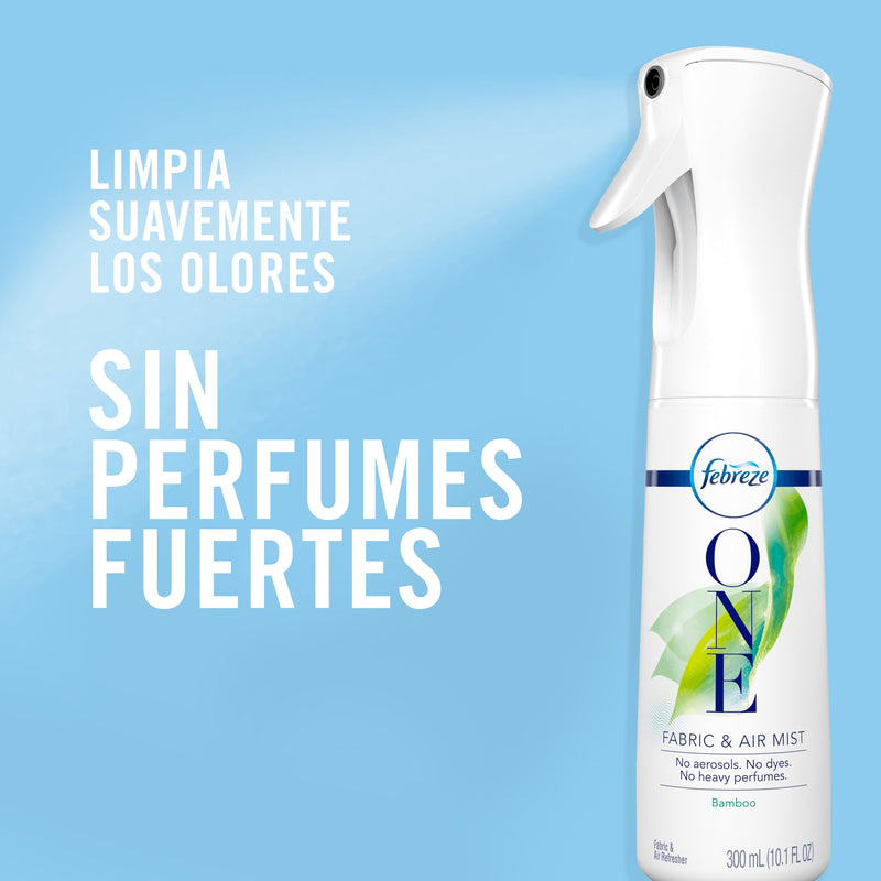 One Eliminador de Olores Aire y Telas Bambu Febreze 0,3 Lt Hogar Mundo Limpio 