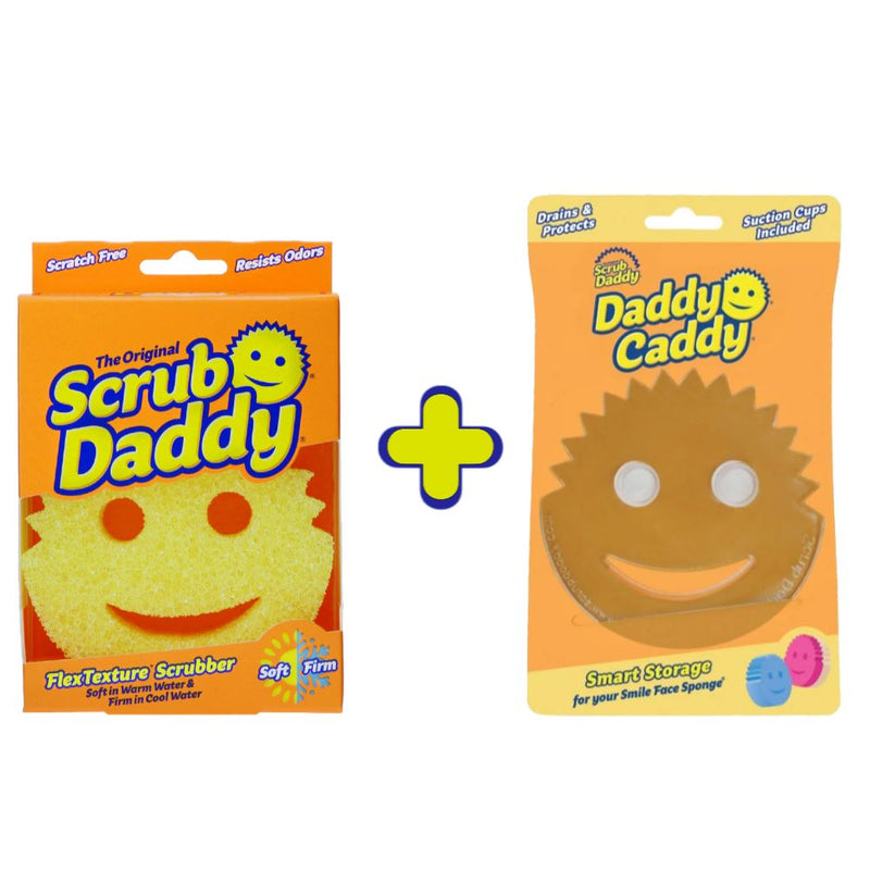 Pack Esponja Scrub Daddy + Daddy Caddy Hogar Caso 