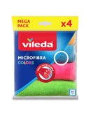 Paño Microfibra Colores Vileda 4 Un Hogar mundolimpio.cl 