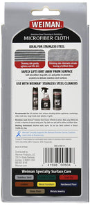 Paño Microfibra para Limpiar Acero Inoxidable Weiman 1 Un Hogar mundolimpio.cl 