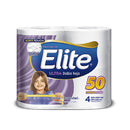 Papel Higienico Doble Hoja Mega 50 Mts Elite 4 rollos Hogar Mundo Limpio 