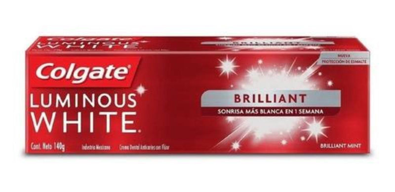 Pasta Dental Luminous White Brilliant Colgate 140 gr Higiene Personal Mundo Limpio 