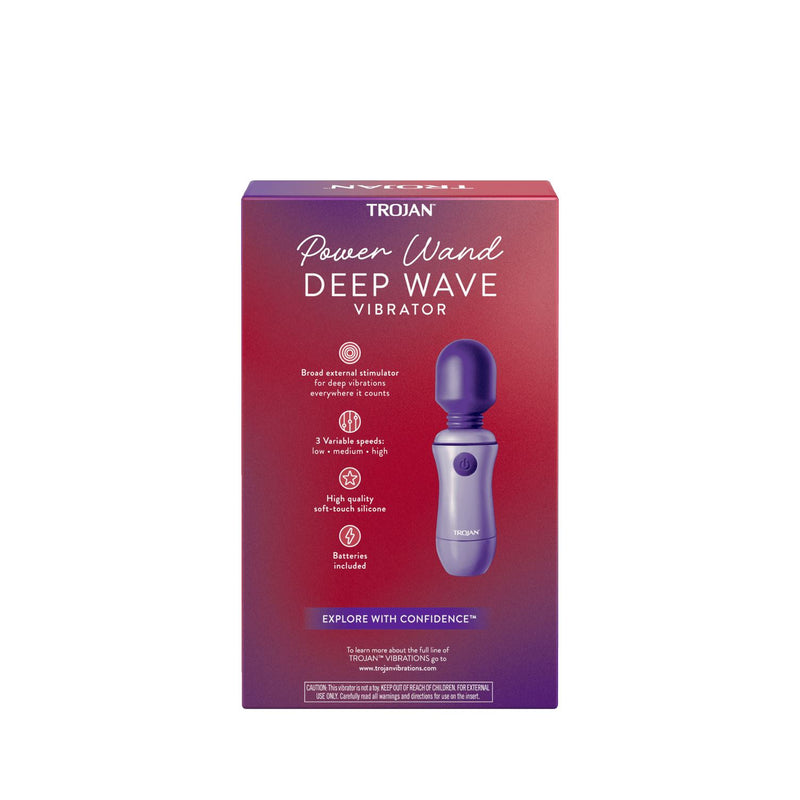 Power Wand Deep Wave Vibrator Trojan Higiene Personal Biowell 