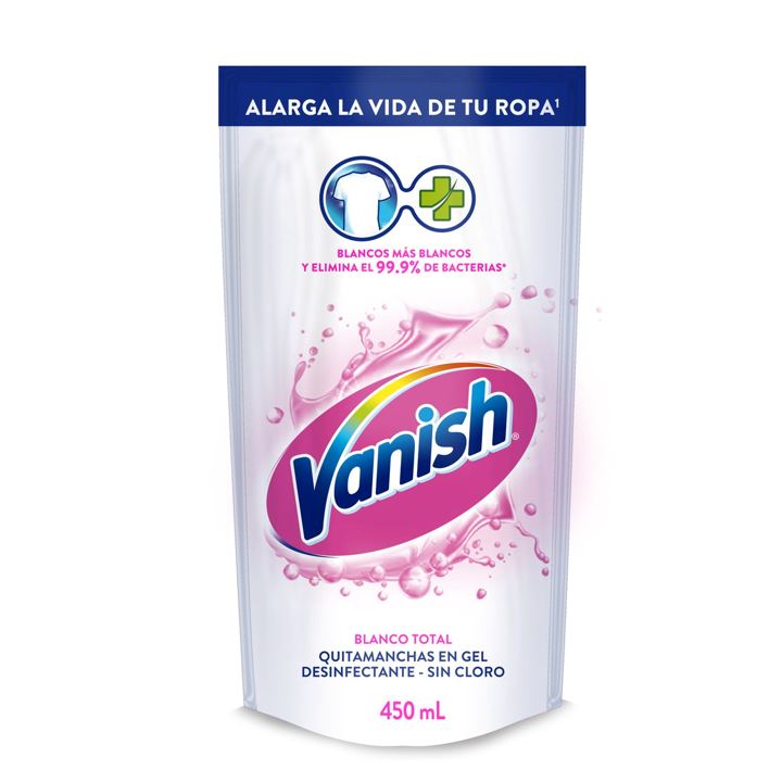 Quitamanchas en Gel Ropa Blanca Vanish 450 ml Hogar RB 