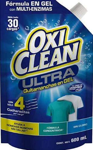 Quitamanchas Gel Pouch Oxiclean 600 ml Hogar mundolimpio.cl 