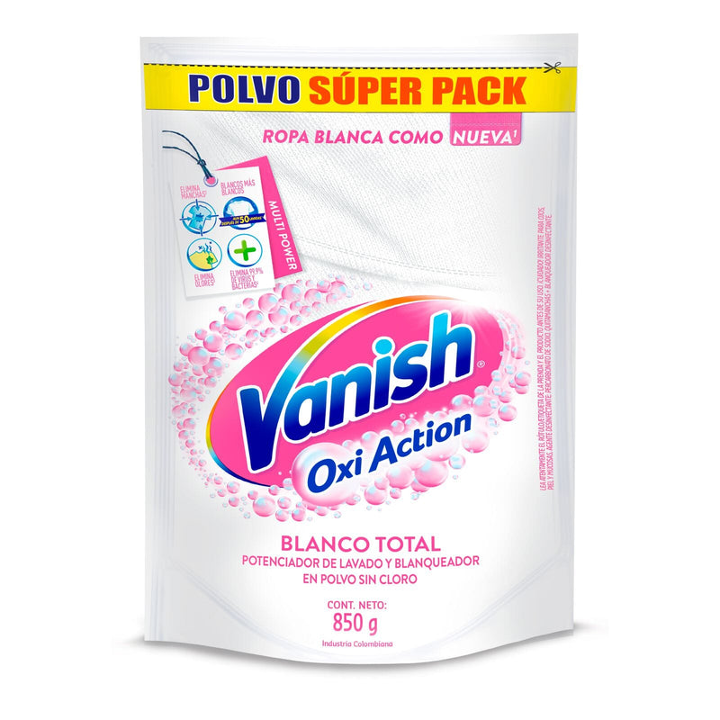 Quitamanchas Polvo Oxi Action Blanco Total Vanish 850 gr Hogar RB 