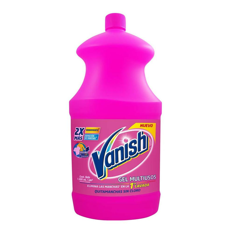 Quitamanchas Ropa Color Gel Multiuso Vanish 1,8 Lt Hogar Mundo Limpio 
