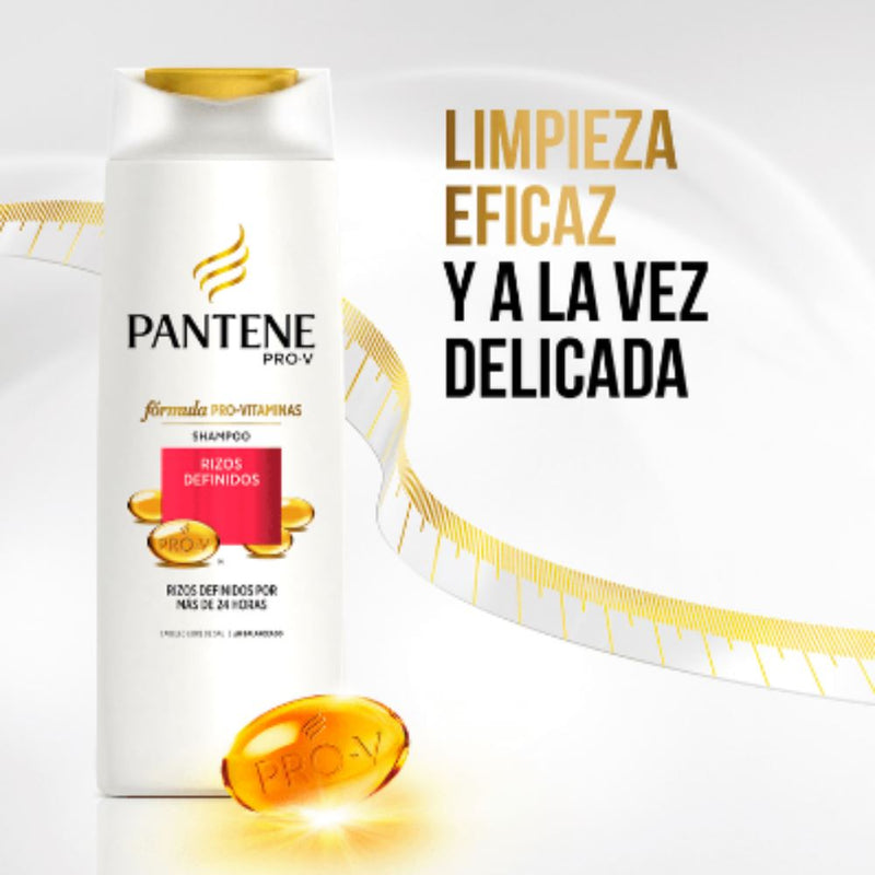 Shampoo Rizos Definidos Pantene 400 ml Higiene Personal mundolimpio.cl 