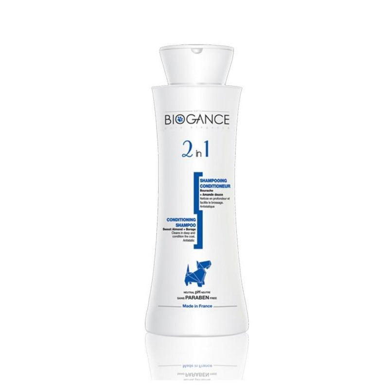 Shampoo y Acondicionador 2 en 1 Biogance 250 ml Mascotas mundolimpio.cl 