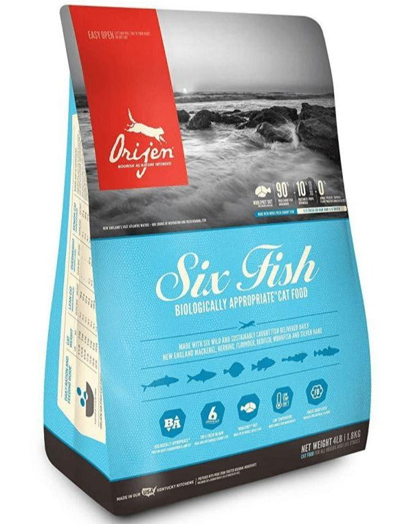 Six Fish Cat Orijen 1.8 Kg Mascotas mundolimpio.cl 