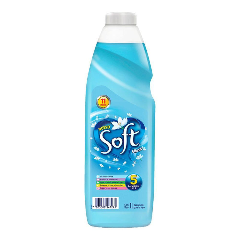 Suavizante Liquido Classic Soft 1 Lt Hogar Mundo Limpio 