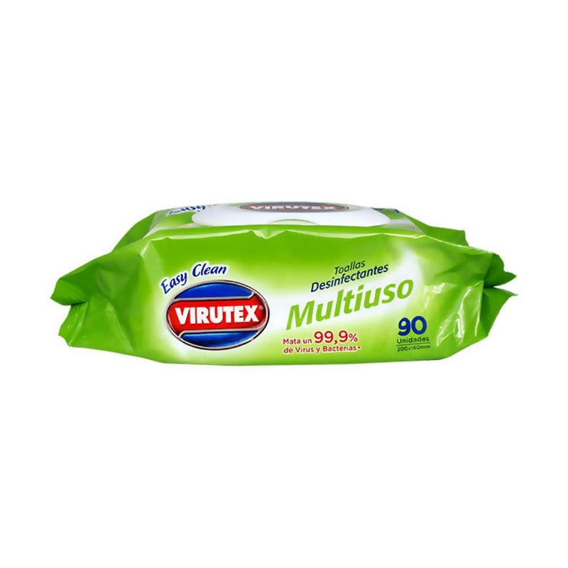 Toallas Desinfectante Multiuso Virutex aroma limon 90 Un Hogar Mundo Limpio 